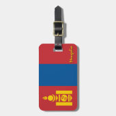 Bagagelabels van Mongolië, patriottische Mongoolse (Voorkant verticaal)