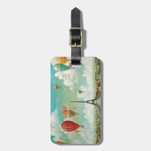 Bagagelabels van Parijs (Voorkant verticaal)