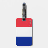 Bagagelabels van Patriottisch Frankrijk, Franse vl (Achterkant verticaal)