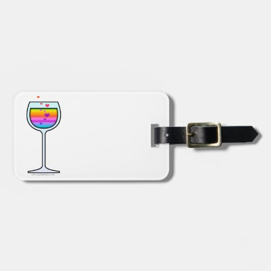 Bagagelabels VAN WIJNGLAS (Voorkant horizontaal)