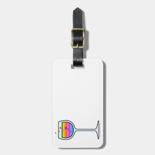 Bagagelabels VAN WIJNGLAS (Voorkant verticaal)