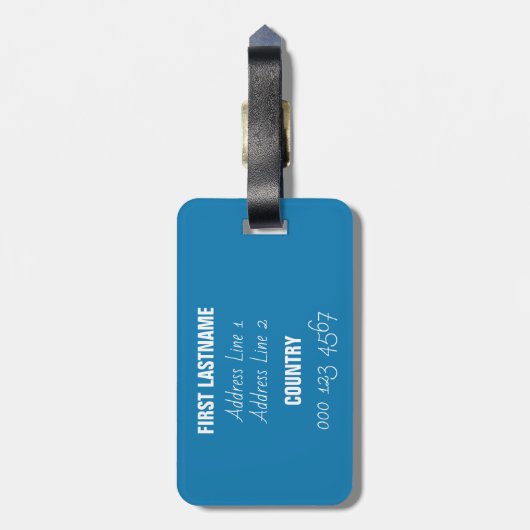 Bagagelabels voor aangepaste scuba-duiker (Achterkant verticaal)