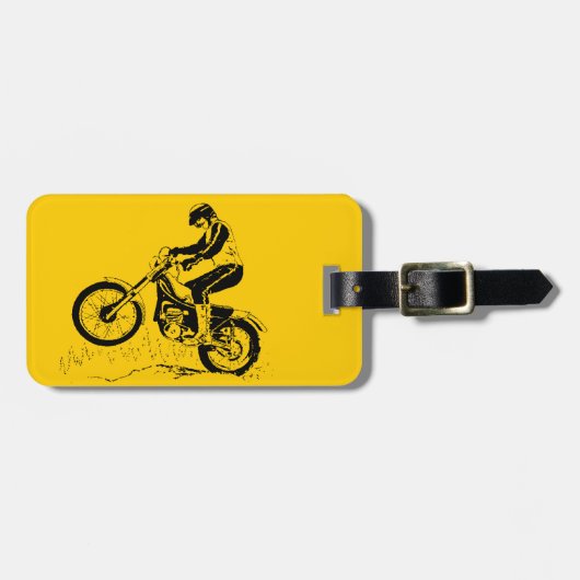 Bagagelabels voor Bright Dirt Bike ATV-ontwerp (Voorkant horizontaal)