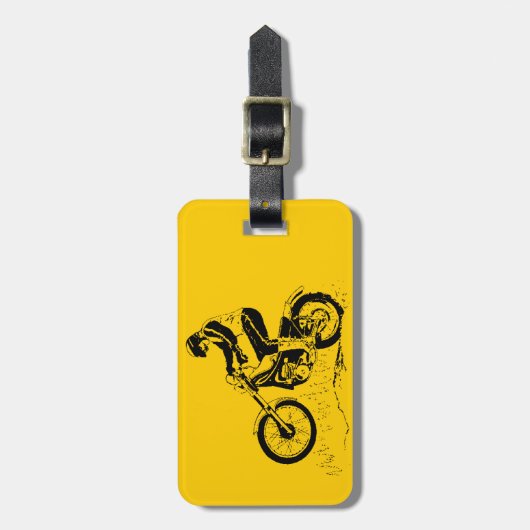 Bagagelabels voor Bright Dirt Bike ATV-ontwerp (Voorkant verticaal)