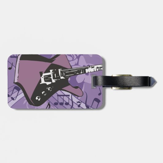 Bagagelabels voor elektrische gitaren (Achterkant horizontaal)