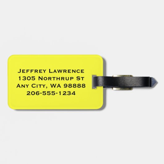 Bagagelabels voor fietsontwerp (Achterkant horizontaal)