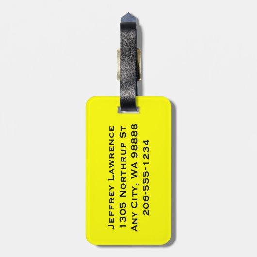 Bagagelabels voor fietsontwerp (Achterkant verticaal)