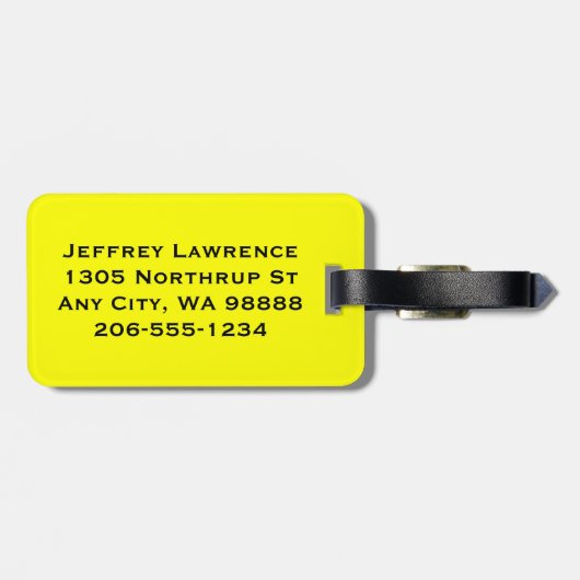 Bagagelabels voor fietsontwerp (Achterkant horizontaal)