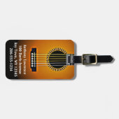 Bagagelabels voor gitaarontwerp (Voorkant horizontaal)