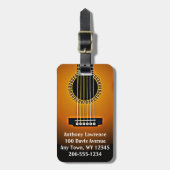 Bagagelabels voor gitaarontwerp (Voorkant verticaal)