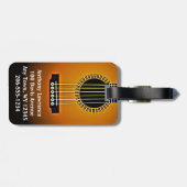 Bagagelabels voor gitaarontwerp (Achterkant horizontaal)