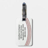 Bagagelabels voor honkbalontwerp (Achterkant verticaal)