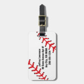 Bagagelabels voor honkbalontwerp (Voorkant verticaal)