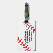 Bagagelabels voor honkbalontwerp (Achterkant verticaal)