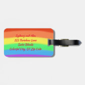 Bagagelabels voor persoonlijke Rainwaaronder-straa (Achterkant horizontaal)