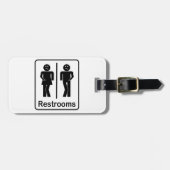 Bagagelabels voor Restrooms Sign. (Voorkant horizontaal)