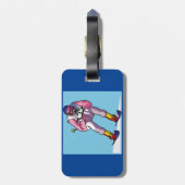 Bagagelabels voor skiën (Achterkant verticaal)