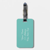 Bagagelabels voor strandreisbestemming Zand-dollar (Achterkant verticaal)