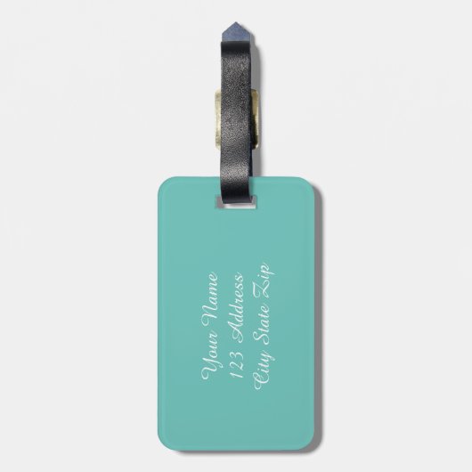 Bagagelabels voor strandreisbestemming Zand-dollar (Achterkant verticaal)