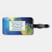 Bagagelabels voor wereldwijd planetontwerp (Achterkant horizontaal)