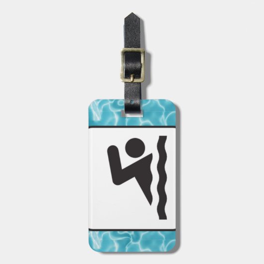 Bagagelabels voor zwemontwerp (Voorkant verticaal)