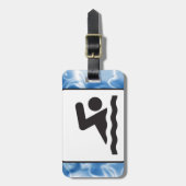 Bagagelabels voor zwemontwerp (Voorkant verticaal)