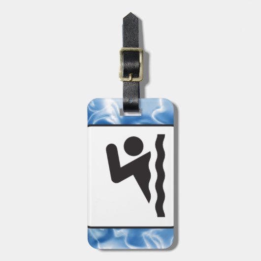 Bagagelabels voor zwemontwerp (Voorkant verticaal)