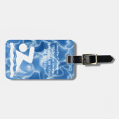 Bagagelabels voor zwemontwerp (Voorkant horizontaal)