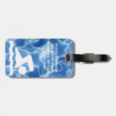 Bagagelabels voor zwemontwerp (Achterkant horizontaal)