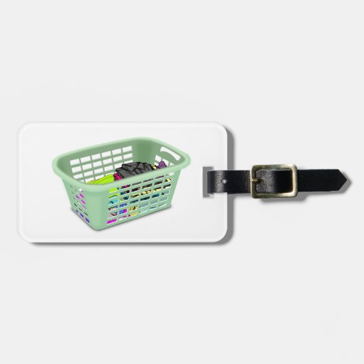 Bagagelabels wasmand (Voorkant horizontaal)