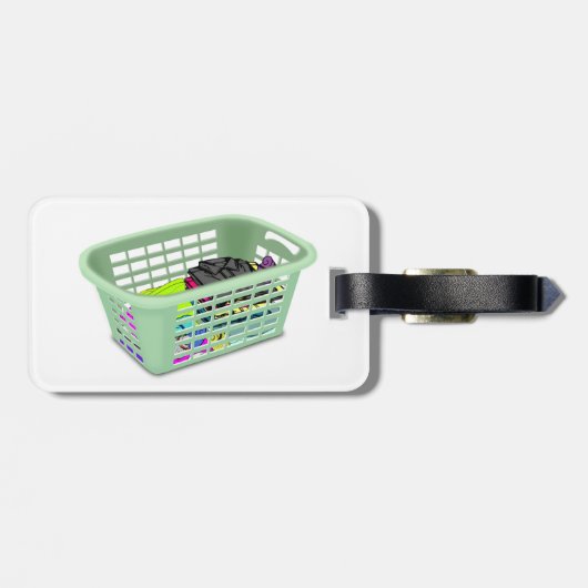 Bagagelabels wasmand (Achterkant horizontaal)