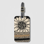 Bagagelabels: Zonnebloem Safari Bagagelabel (Voorkant (verticaal))