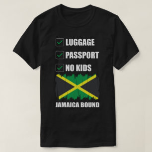 Bagagepaspoort Geen Kinder Jamaica Gebonden Paar T T-shirt