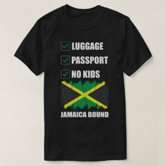Bagagepaspoort Geen Kinder Jamaica Gebonden Paar T T-shirt