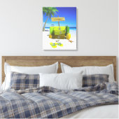 Bagagereeks Uitgerekte Canvasdruk Canvas Afdruk (Insitu (Slaapkamer))