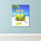 Bagagereeks Uitgerekte Canvasdruk Canvas Afdruk (Insitu (Houten vloer))