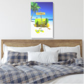 Bagagereeks Uitgerekte Canvasdruk Canvas Afdruk (Insitu (Slaapkamer))