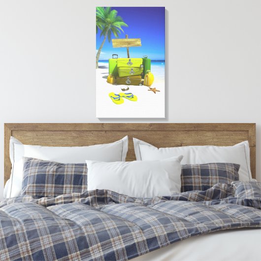 Bagagereeks Uitgerekte Canvasdruk Canvas Afdruk (Insitu (Slaapkamer))