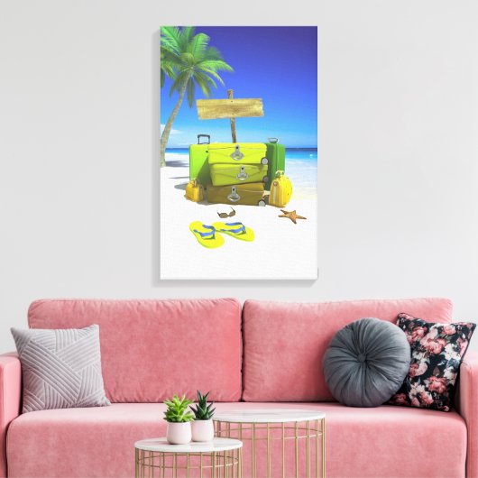 Bagagereeks Uitgerekte Canvasdruk Canvas Afdruk (Insitu (Woonkamer))