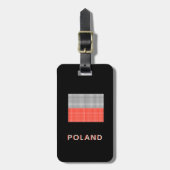 Bagagerek met vlag van Polen Bagagelabel (Voorkant verticaal)
