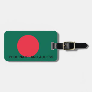Bagagerekker met vlag van Bangladesh Bagagelabel