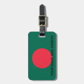 Bagagerekker met vlag van Bangladesh Bagagelabel (Voorkant verticaal)