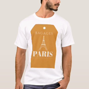 Bagages Paris Bagage Label Vintage Bagage T-Shirt