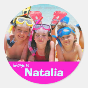 Bagagestickers Ronde Sticker