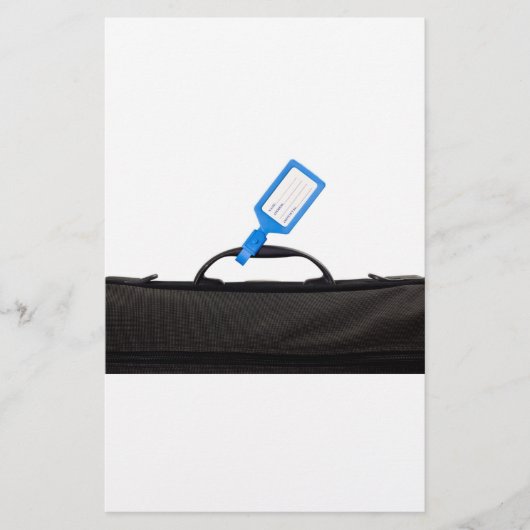 Bagagezak met identificerend label briefpapier (Voorkant)