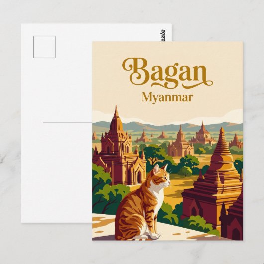 Bagan Myanmar Briefkaart (Voorkant / Achterkant)