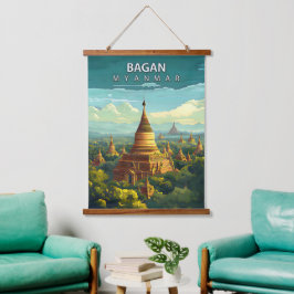 Bagan, Myanmar: Een tijdloos tapijt Hangend Wandkleed
