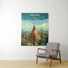 Bagan, Myanmar: Een tijdloos tapijt Wandkleed