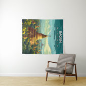 Bagan, Myanmar: Een tijdloos wandtapijt Wandkleed (In Situ (horizontaal))