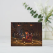 Bagan, Myanmar Reisansichtskarte Briefkaart (Staand voorkant)